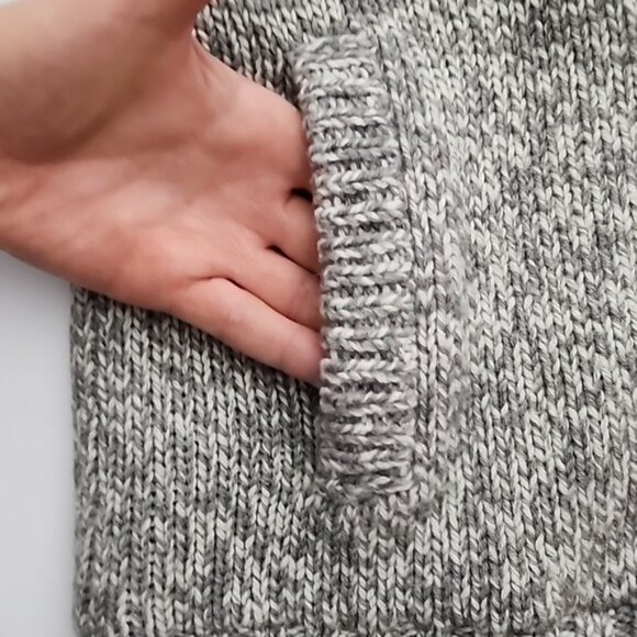 Coupe Men's Wool Blend Knit Button Up Hooded Jacket Beige Black Nordic Sz Large - Picture 4 of 13